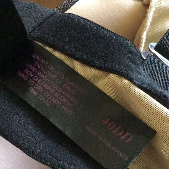 40DD Frederick's of Hollywood Full Coverage Animal Print Black Bra Vintage Y2K - Picture 10 of 10